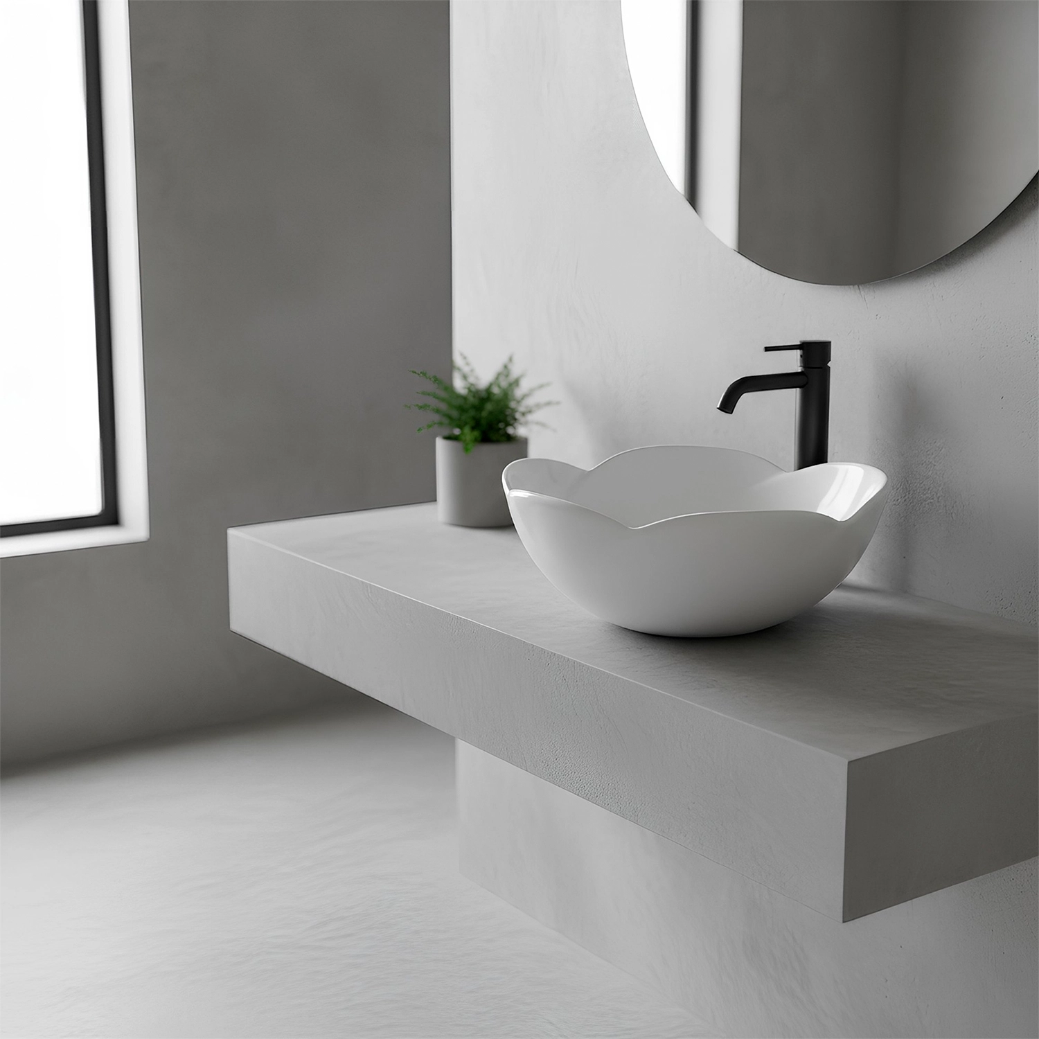 Bowl Cuadrado Blanco 39x39x15