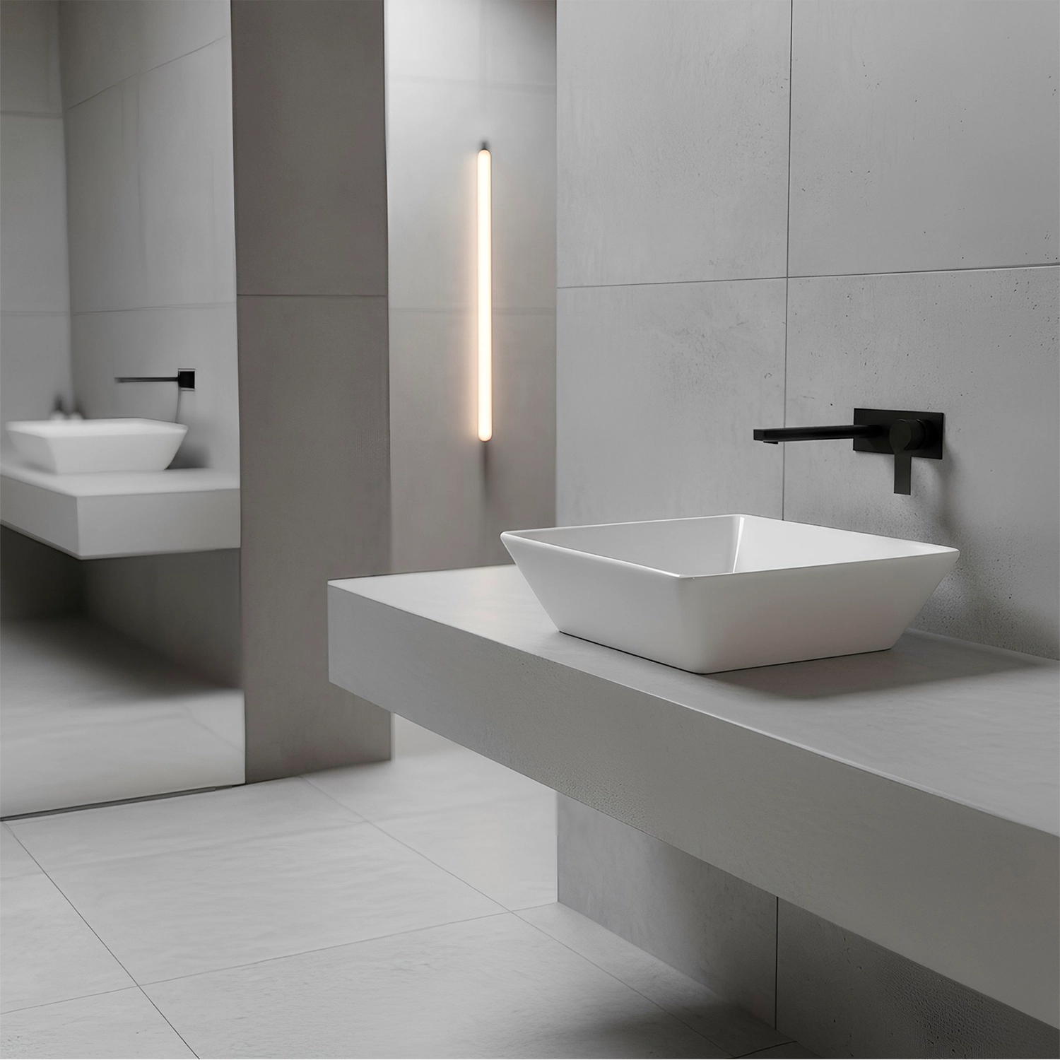 Bowl Cuadrado Blanco 42x42x12