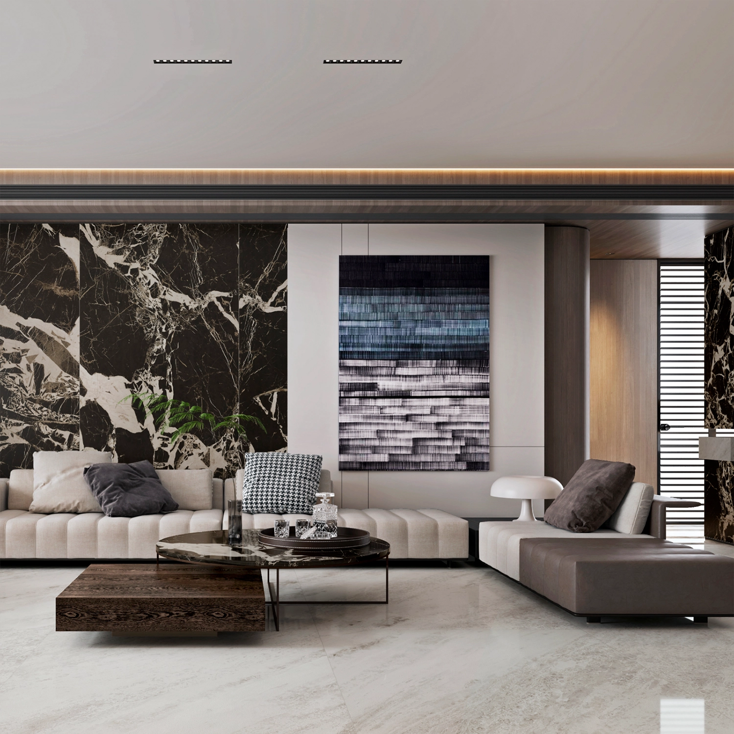 Porcelanato Digital Crystal Moon Light 90×180