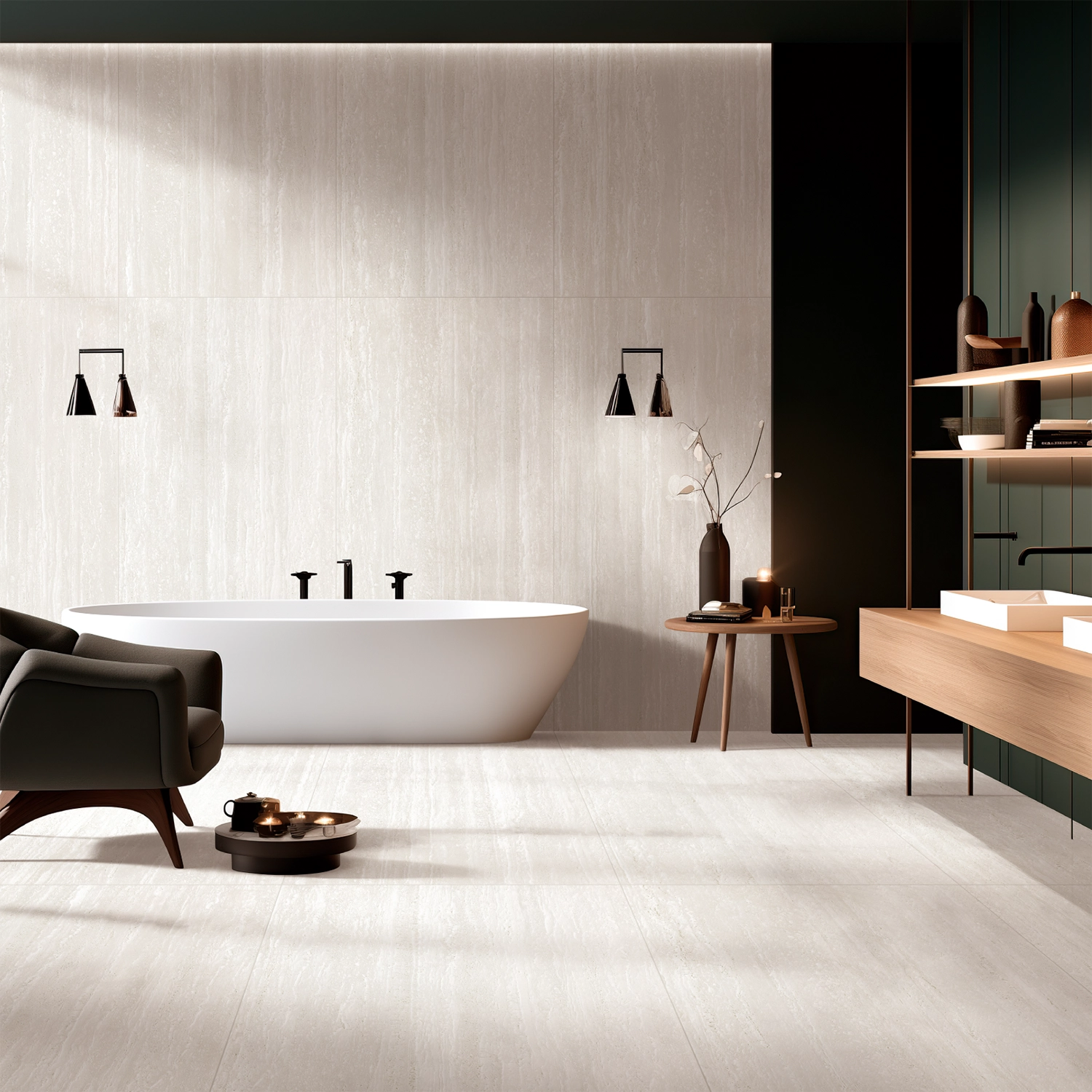 Porcelanato Digital Decoration Glazing Travertino 90×180