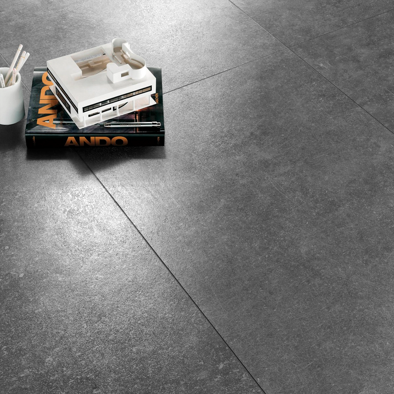 Porcelanato Honed Stone Silver 75×150