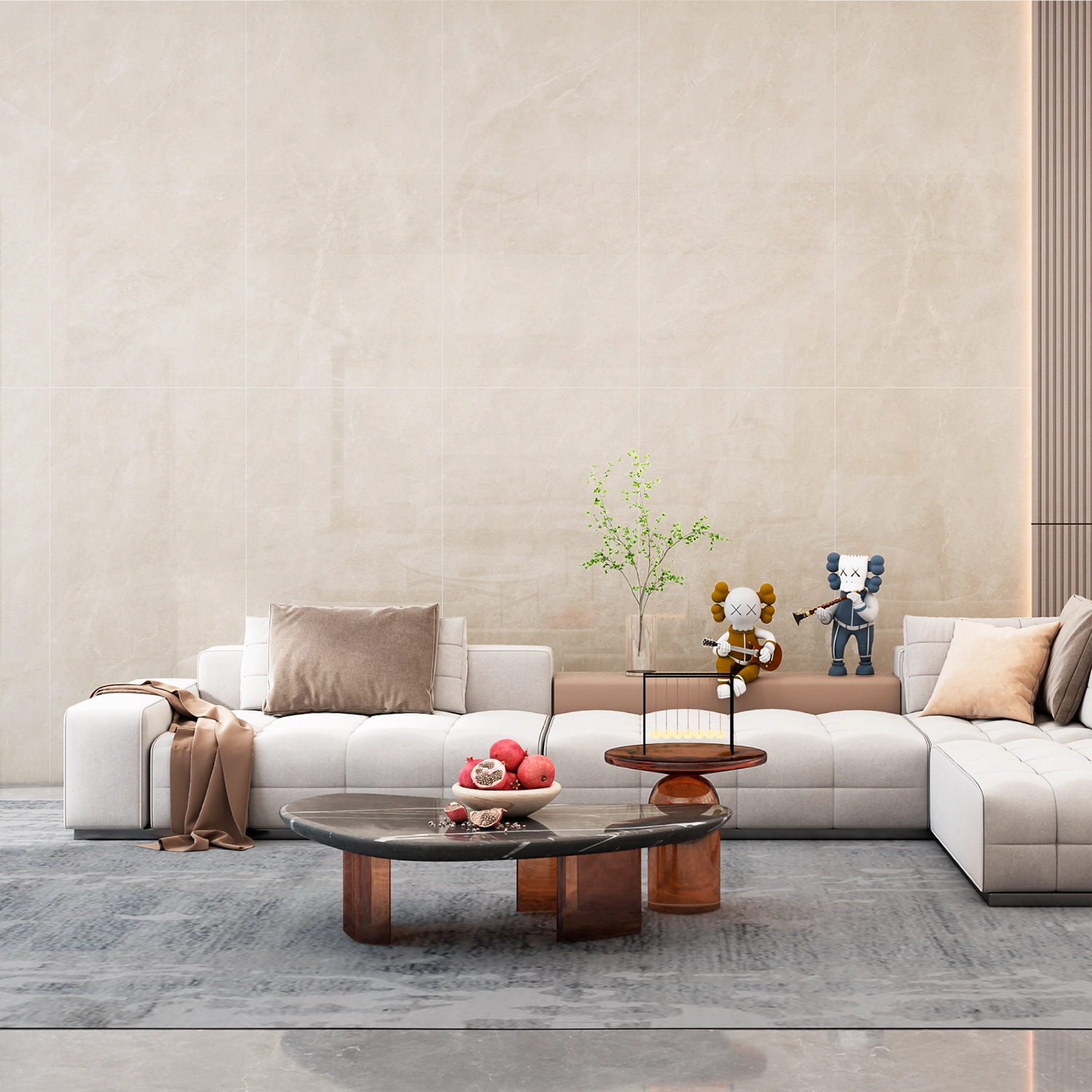 Porcelanato Fratelli Crema Aura 75×150