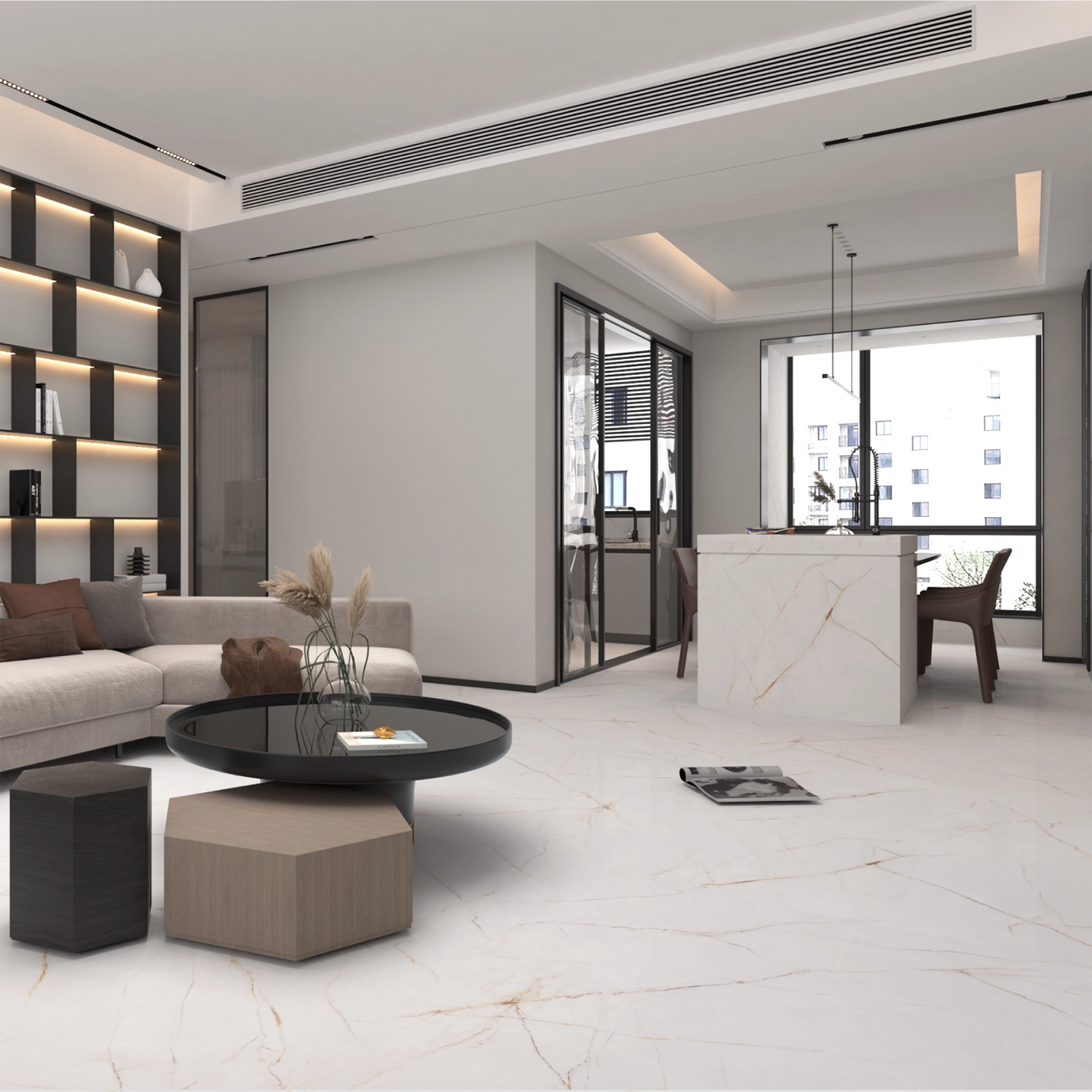 Porcelanato Fratelli Golden Spider Lux Honey Kyeg 75×150