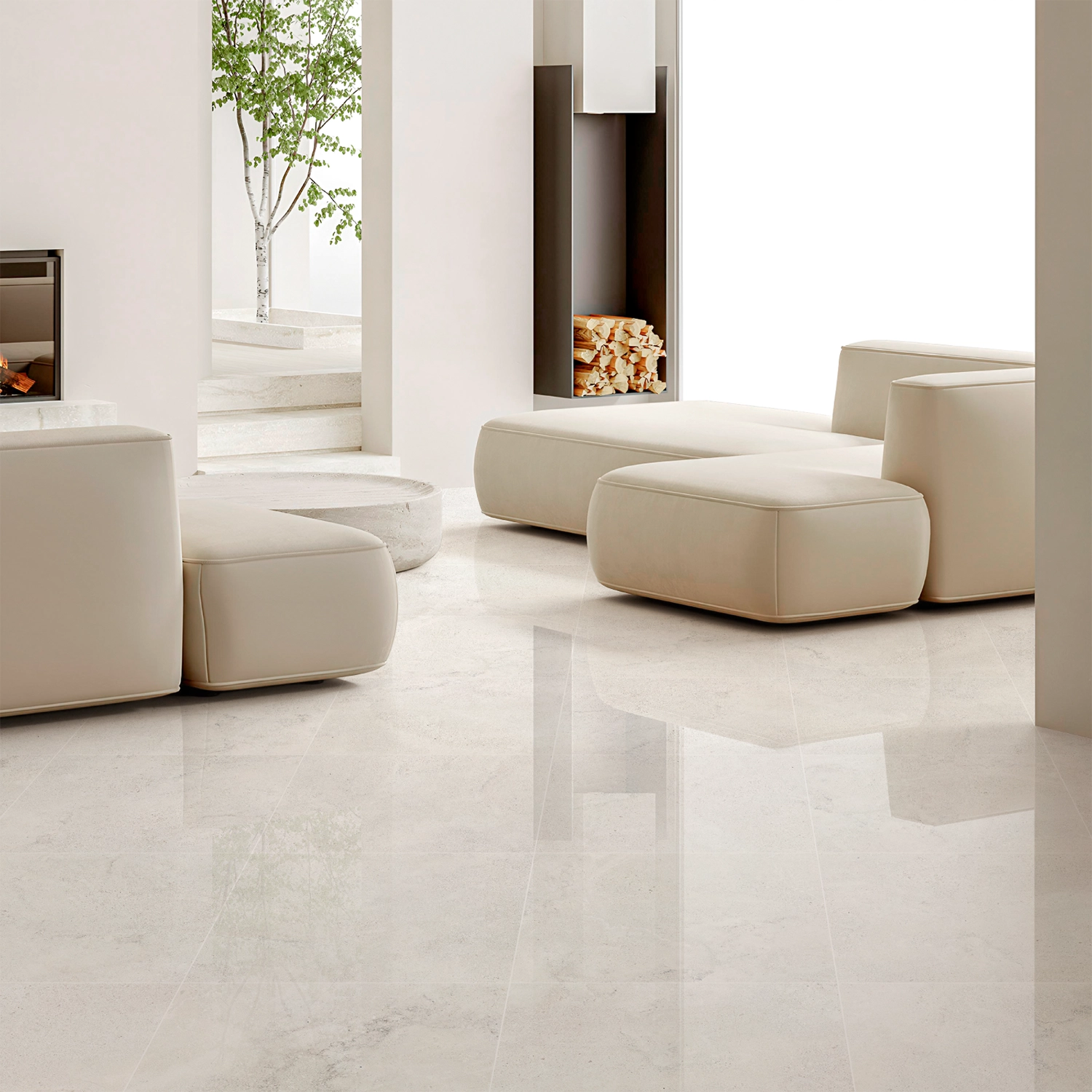 Porcelanato Polished Minimal Grey 120×120