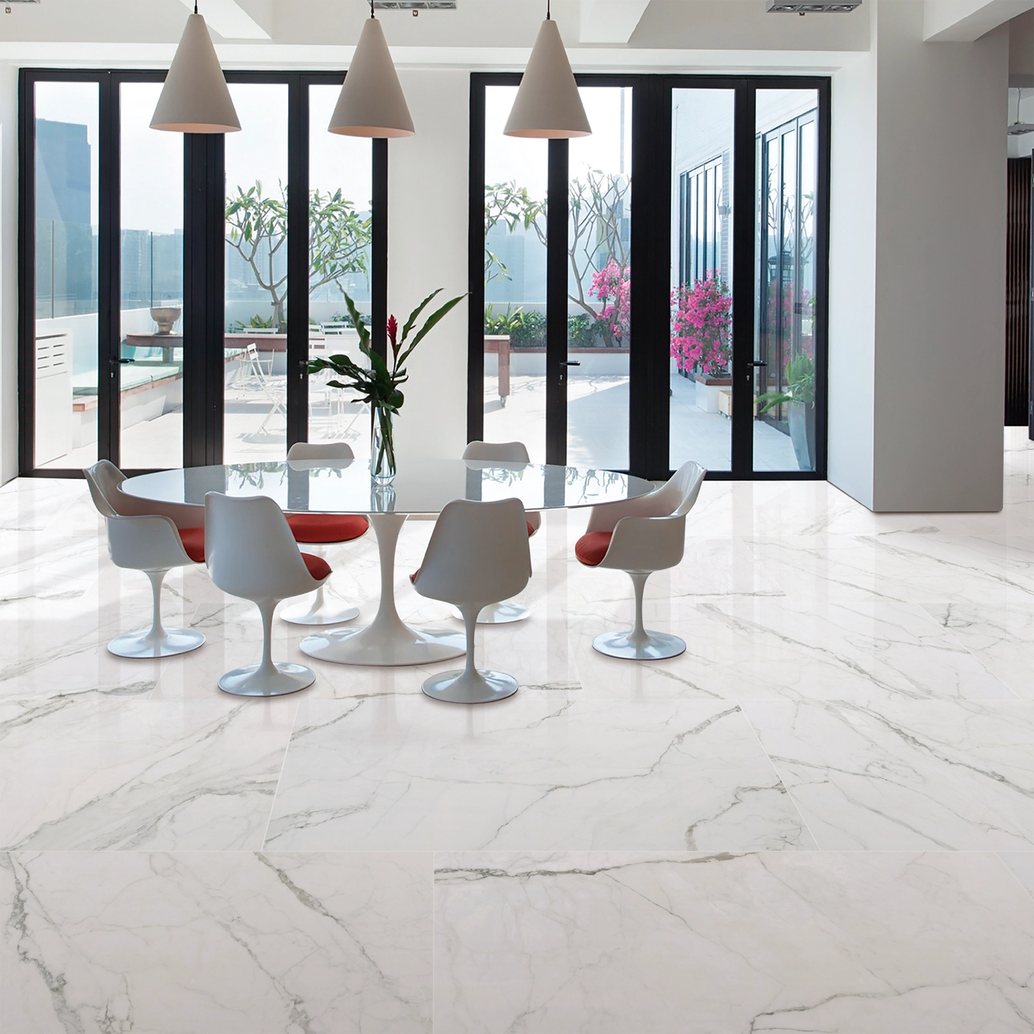 Porcelanato Polished Statuario 120×120