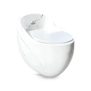 Inodoro Minimalista One Piece Marmoleado Blanco